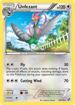 pokemon unfezant card Unfezant - Black & White #86 Price & Value