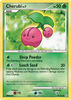 cherubi pokemon card value Cherubi - Diamond & Pearl #75 Price & Value