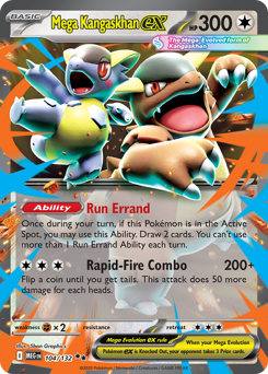 pokemon cards mega ex cards Mega Kangaskhan ex - Mega Evolution #104 Price & Value