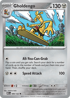 99 pokemon cards Gholdengo - Mega Evolution #99 Price & Value