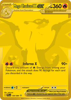 Mega Charizard X ex - Phantasmal Flames #130 Price & Value | PokeScope Mega Charizard X ex - Phantasmal Flames #130 Price & Value | PokeScope