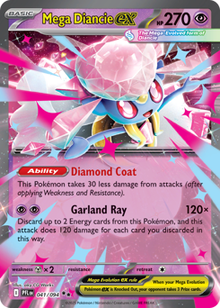 Mega Diancie ex - Phantasmal Flames #41 Price & Value | PokeScope