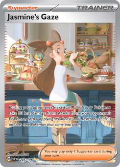 Jasmine's Gaze - Surging Sparks #245 Price & Value | PokeScope Jasmine's Gaze - Surging Sparks #245 Price & Value | PokeScope